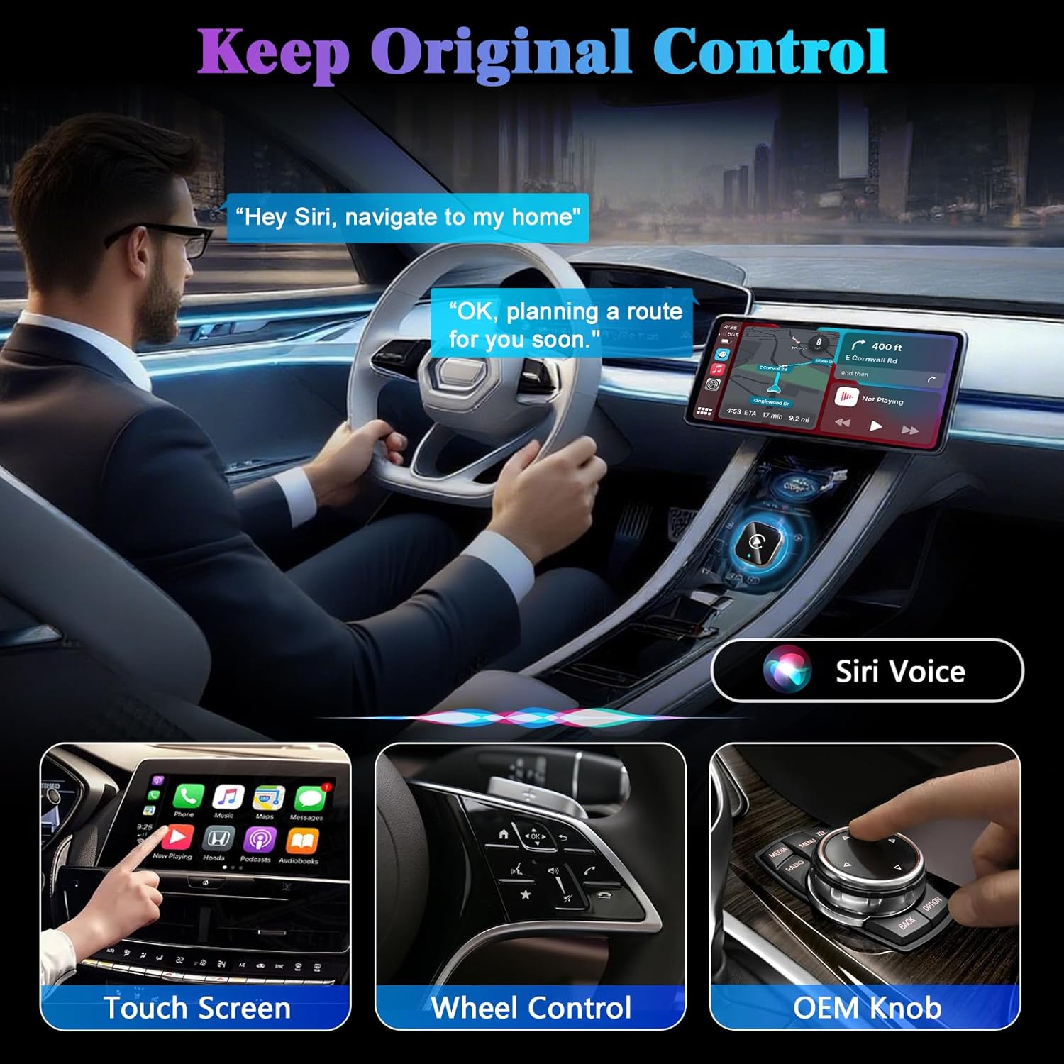 DreemCast™ 2025 — Wireless CarPlay & Android Auto: Stream Anywhere, Drive Happier